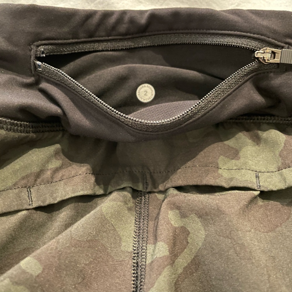 Camo lululemon running shorts
